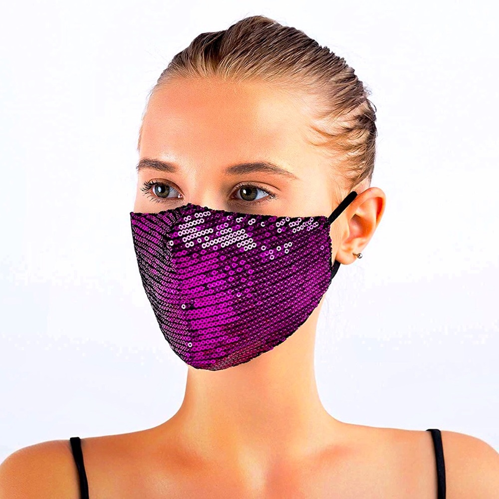 Pinkish Purple Sequin Mask 🌟2/$20🌟